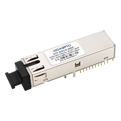 فرستنده گیرنده کلاس B GPON ONU SFF 2x10 SC UPC Recetacle Burst TX 1310nm 1.244G RX 1490nm 2.488G