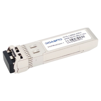 ماژول فرستنده گیرنده SFP28 با طول موج کوتاه 32GFC SW 850 نانومتری کانال فیبر 100 متری LC DOM