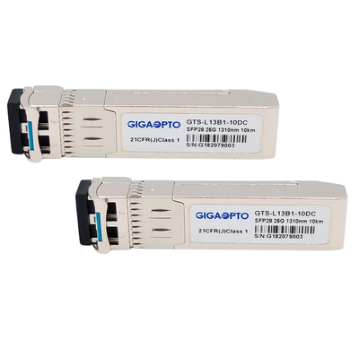فرستنده فیبر 1310 نانومتری SFP28 HP، ماژول SMF 10 کیلومتری برای SFP28-25GLR-31