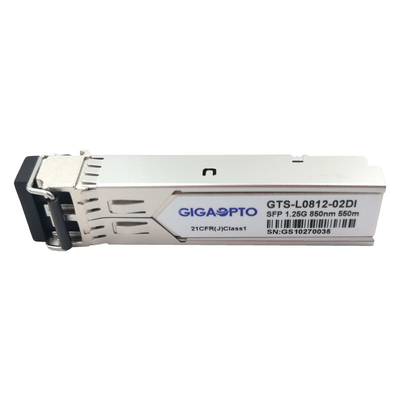 ماژول DOM فرستنده و گیرنده صنعتی 1.25G SFP 1000BASE-SX 850nm 550m Duplex LC MMF