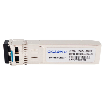 6G SDI SMPTE SFP 1310nm 10km SMF LC Single Transmitter Modules MSA