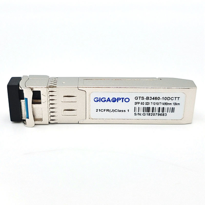 6G SDI SMPTE SFP TX1310nm TX1490nm 10km SMF BIDI LC ماژول های فرستنده دوگانه غیر MSA