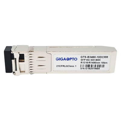 6G SDI SMPTE SFP RX1310nm پین RX1490nm 10km ماژول گیرنده دوگانه SMF BIDI LC غیر MSA
