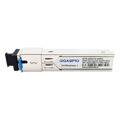 گیرنده ONU ONT کلاس B+ GPON SFP TX1.244G/RX2.488G 1310nm TX 1490nm RX SC UPC 20km DDM