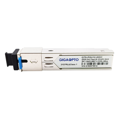 ماژول فرستنده گیرنده کلاس B+ ONU GPON SFP SMF 1310 نانومتری 1490 نانومتری کانکتور نوری SC APC DDM