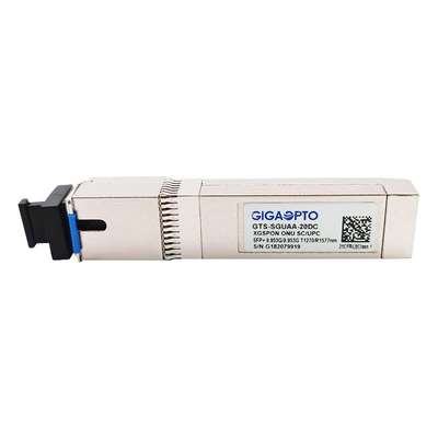 فرستنده گیرنده 9.953 گیگابیت بر ثانیه XGS PON ONU GPON SFP 1270 نانومتری 1577 نانومتری SMF SC UPC 20 کیلومتر DOM