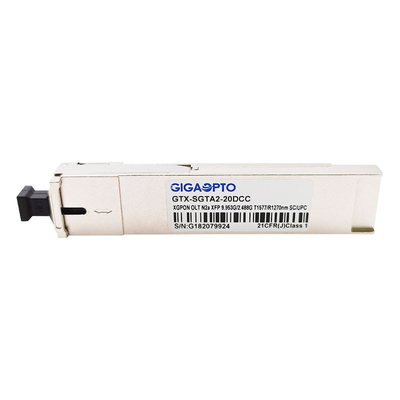 ماژول فرستنده گیرنده XGPON OLT N2a XFP TX 1577nm 9.953G/RX1270nm 2.488G SMF 20km SC UPC DDM