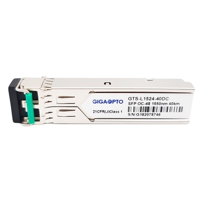 ماژول فرستنده گیرنده نوری Duplex LC SMF DOM OC-48 STM-16 IR-2 SFP 2.5Gbps 1550nm 40km