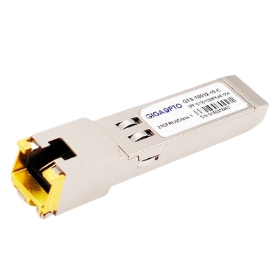 ماژول گیرنده نوری RJ-45 SFP 10/100/1000BASE-T 100m SGMII Cat 6/6a