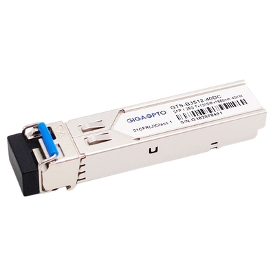 ماژول فرستنده گیرنده SMF LC DOM 1000BASE BX 1.25G BIDI TX1310nm RX1550nm SFP 40km