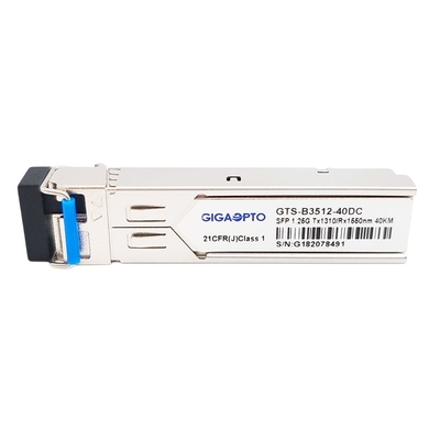 ماژول فرستنده گیرنده SMF LC DOM 1000BASE BX 1.25G BIDI TX1310nm RX1550nm SFP 40km