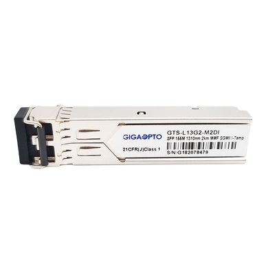 ماژول فرستنده و گیرنده نوری 100BASE FX SFP برای گیرنده فیبر دوبلکس اترنت 2 کیلومتری 155 مگابیت در ثانیه 1310 نانومتر