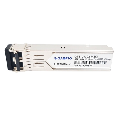 ماژول فرستنده و گیرنده نوری SFP صنعتی 100BASE FX Duplex LC 1310nm MMF 2km 155Mbps DOM