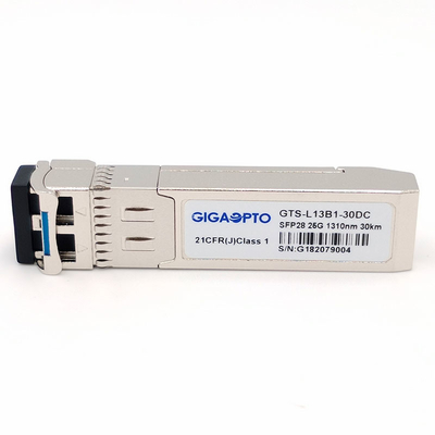 ماژول فرستنده و گیرنده نوری SFP28 30 کیلومتری 25GBASE ER Lite SMF 1310nm Duplex LC DOM