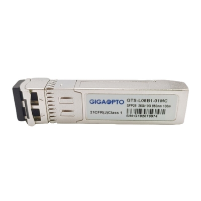 Dual Rate 10G 25GBASE-SR SFP28 Optical Transceiver MMF 850nm 100m Optical Transceiver Module LC DOM