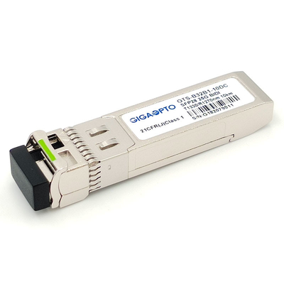 SFP28 25GBASE دوطرفه SFP ماژول 1330 نانومتری TX 1270 نانومتری RX 10 کیلومتری Simplex LC SMF DOM