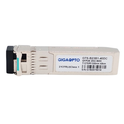 فرستنده و گیرنده نوری SFP28 25G 1270nm-TX 1330nm-RX 40km 25GBASE-BX40-U SMF LC DOM