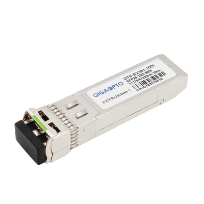ماژول فرستنده و گیرنده نوری WDM SFP28 10 کیلومتر LC DOM 1270 نانومتر TX 1330 نانومتر RX Industrial