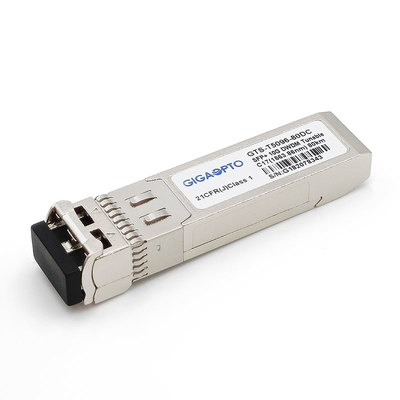 فرستنده گیرنده 80 کیلومتری 1563.86nm-1528.77nm LC DOM باند C باند 10G DWDM SFP+ SMF قابل تنظیم 50 گیگاهرتز