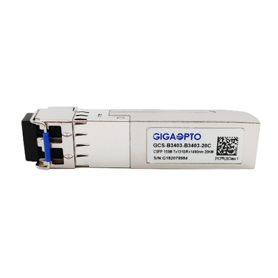 فرستنده و گیرنده فیبر نوری 100BASE دوگانه BIDI CSFP TX1310nm RX1490nm LC 20km DOM