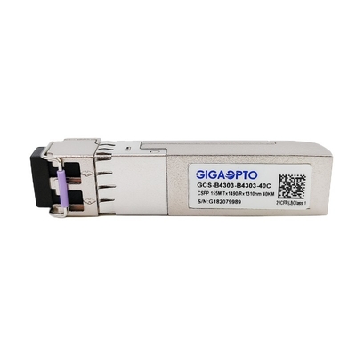 2 x 155 مگابیت بر ثانیه 1310 نانومتر 1490 نانومتر فشرده SFP BIDI گیرنده LC 40 کیلومتر DOM