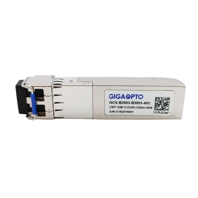 2 فیبر 100 پایه CSFP BIDI EX TX 1310 نانومتری RX 1550 نانومتری فرستنده و گیرنده LC 40 کیلومتر DOM