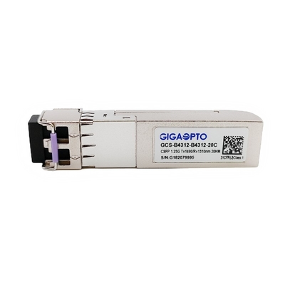 1000Base 2 Channels BIDI CSFP Compact SFP Transceiver Module TX1490nm/RX1310nm 20km