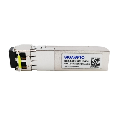 فرستنده گیرنده 1000BASE CSFP Dual BIDI 40km TX1550 RX1310 SM LC DOM