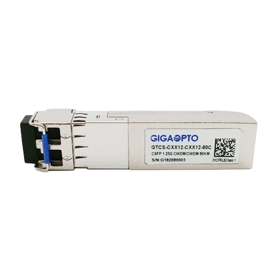 1000BASE CWDM CSFP Dual BIDI 80km TX C51 RX C47 SM فرستنده و گیرنده LC DOM