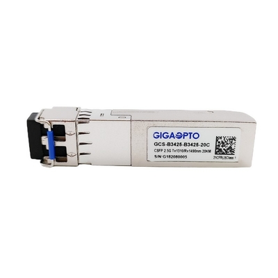 فرستنده گیرنده LC DOM 2.5Gbps CSFP Dual BIDI 20km TX1310 RX1490
