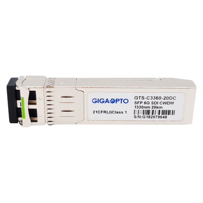 ماژول فرستنده ویدئو با سرعت 6 گیگابیت بر ثانیه CWDM 1270 نانومتر - 1450 نانومتر برای SD/HD/3G/6G/SDI
