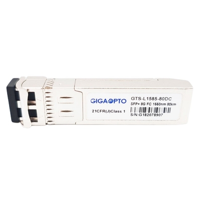 ماژول کانال فیبر 8GFC ZW SFP+ فرستنده و گیرنده 80km 1550nm EML SMF LC DOM