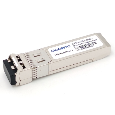 ماژول کانال فیبر 8GFC ZW SFP+ فرستنده و گیرنده 80km 1550nm EML SMF LC DOM