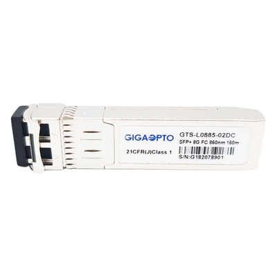 کانال فیبر 8G 8GFC SFP+ ماژول فرستنده گیرنده فیبر 850 نانومتری SW 300 متر DOM LC MMF