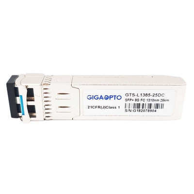 ماژول فرستنده گیرنده کانال فیبر SFP+ 8G FC SMF 1310nm 25km LC DOM