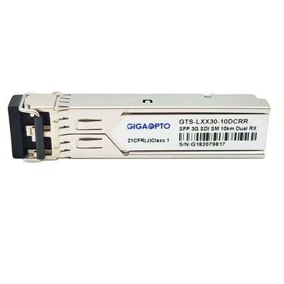 ماژول الگوهای آسیب شناسی ویدیویی 1310 نانومتری گیرنده دوگانه SFP برای SD-SDI HD-SDI و 3G-SDI غیر MSA