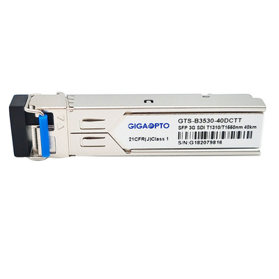 فرستنده های نوری دوگانه 3G-SDI 1-Fiber BiDi 1310nm/1550nm 10km ماژول الگوهای آسیب شناسی ویدیویی غیر MSA