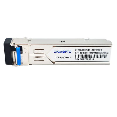فرستنده دوگانه 3G-SDI 1-Fiber BiDi 1310nm/1550nm 10km ماژول الگوهای پاتولوژیک ویدئو بدون پین اوت MSA