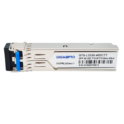 3G SDI دو فرستنده SM نوری 1310 نانومتری 40 کیلومتری ماژول الگوهای آسیب شناسی ویدئویی بدون پینوت MSA
