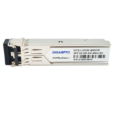 ماژول گیرنده تک ویدیوی دیجیتال 3G 1310 نانومتری 40 کیلومتر برای پین اوت SD/HD/3G-SDI MSA