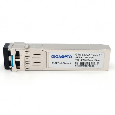 ماژول فرستنده نوری دوگانه SFP 1310 نانومتری غیر MSA 12G-SDI ویدئویی 10 کیلومتری LC DOM