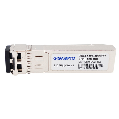 ماژول گیرنده دوگانه 12G-SDI SFP+ 10km LC DOM غیر MSA Pinout