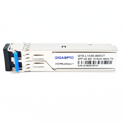 HD SDI SD SDI 3G SDI فرستنده تصویر SFP TX1310nm فرستنده نوری تک فرستنده 10 کیلومتری LC DOM MSA برای SD/HD/3G SDI