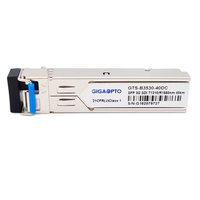 فرستنده و گیرنده SD HD 3G SDI SFP BIDI LC TX1310nm RX1550nm ماژول فرستنده گیرنده MSA 40 کیلومتر