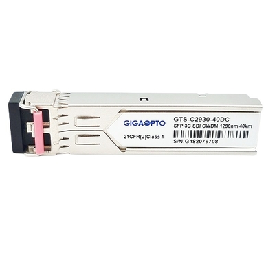 گیرنده فرستنده CWDM 3Gb/S ماژول فرستنده گیرنده SFP الگوهای آسیب شناسی ویدئویی 40 کیلومتر MSA