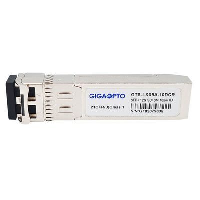 ماژول گیرنده نوری تکی 10 کیلومتری MSA 12G SDI SFP 1310nm برای 12G 6G 3G HD SD-SD