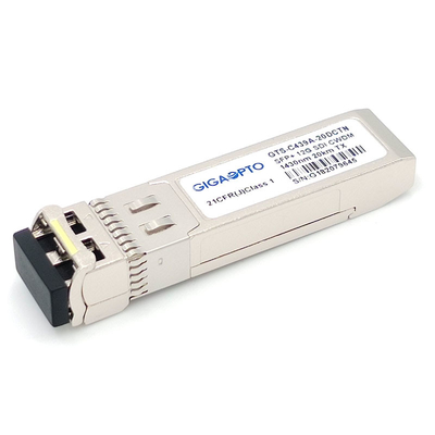 فرستنده 12 گیگابیت بر ثانیه CWDM 1270 1450 نانومتر فرستنده تصویری SFP تک فرستنده تشخیصی دیجیتال نوری 20 کیلومتر LC