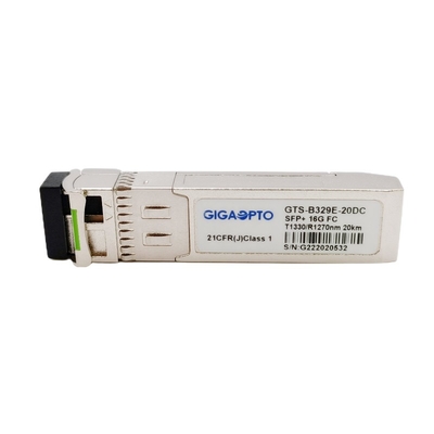 ماژول فرستنده گیرنده کانال فیبر 16G FC 20km SFP+ TX1330 RX1270nm