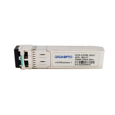 ماژول کانال فیبر CWDM 1270 نانومتر-1610 نانومتر فرستنده و گیرنده نوری 10 کیلومتر 16G SFP+ ماژول SMF