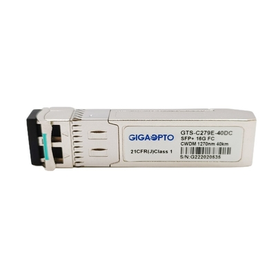 ماژول فرستنده گیرنده کانال فیبر 16G SFP+ CWDM 1270nm-1610nm 40km SMF
